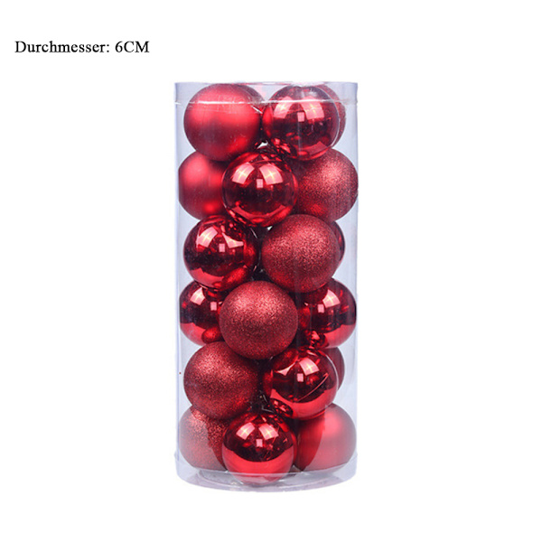 Julgranshänge Julgranshänge 60mm Julgranskulor red 6cm