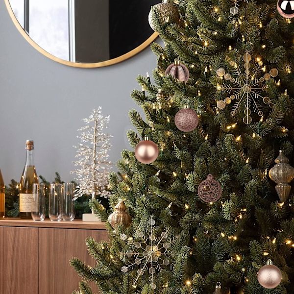 2.36in Ornaments 36 Styck Julgransdekorationer Bollar Splittringssäker Liten