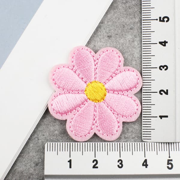 36x strygeapplikationer blomsterapplikationer