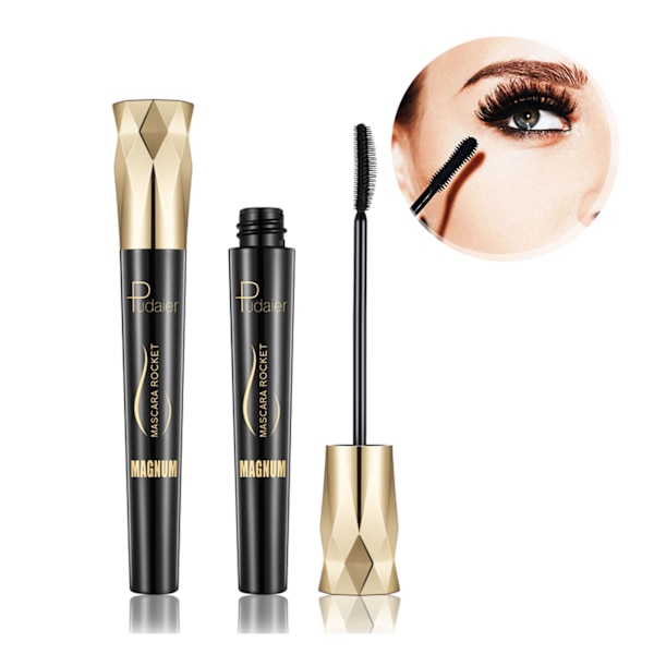 4D Silk Fiber Mascara Förlängning Vattenfast Långvarig Curling Tjock Mascara Långa ögonfransförlängning Make Up