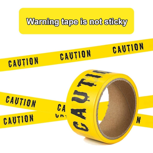 Halloween Caution Tape - Advarsel Fare - Arbejdsplads & festdekoration