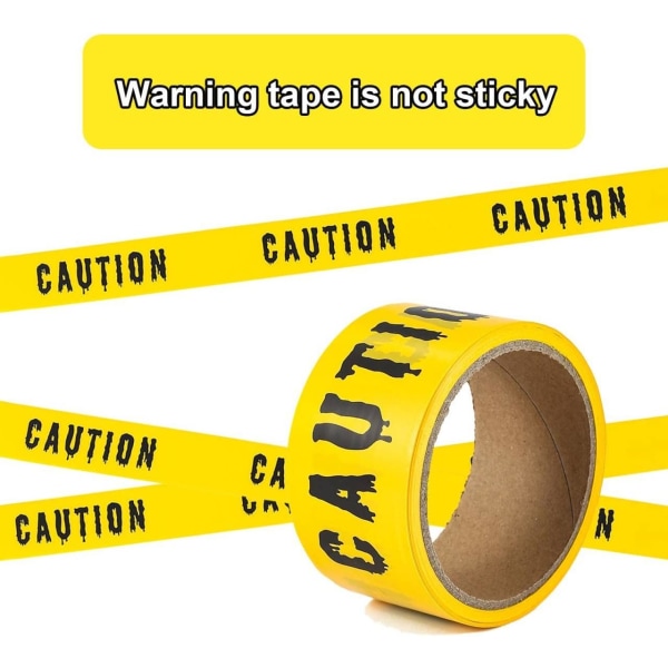 Halloween Caution Tape - Varning Fara - Arbetsplats & festdekor