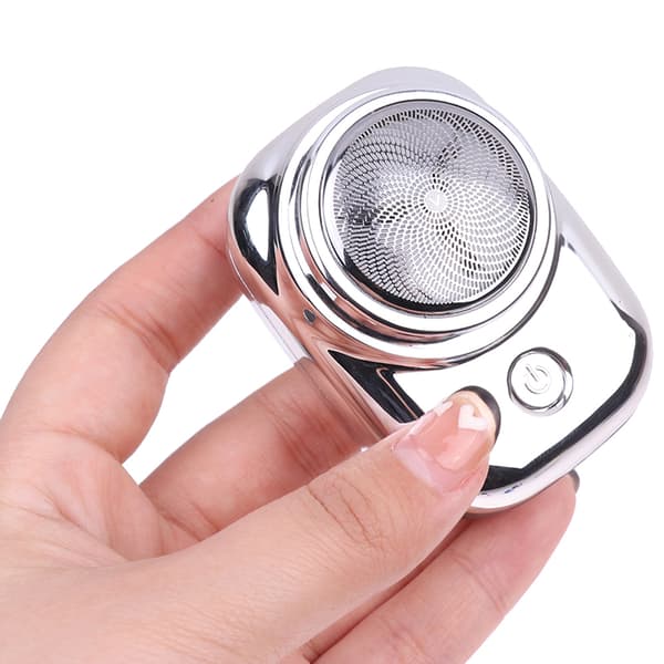 Mini Shave Bærbar elektrisk barberhøvel for menn USB Oppladbar Silver