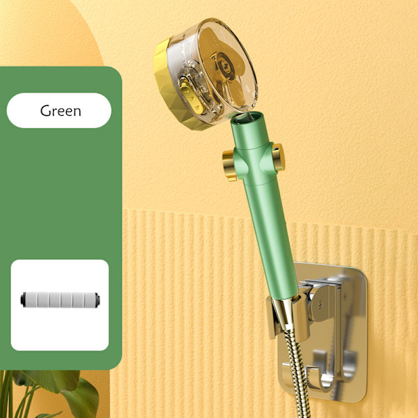 Turboladdat duschmunstycke med trycksatt duschmunstycke Green