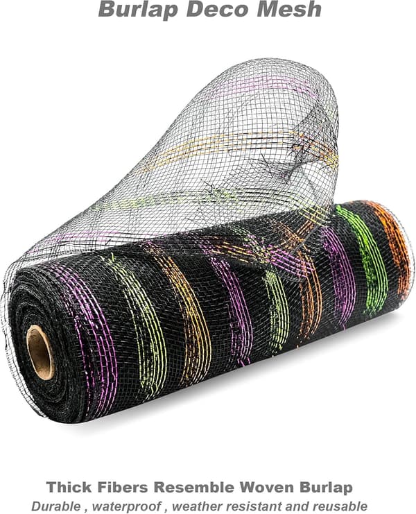 2 ruller Deco Mesh til kranse 10 tommer x 30 fod bånd til juletræ