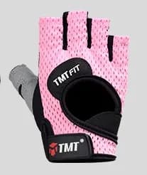 Half Finger Gym Handskar Big Size viktlyftande passform Pink XL 21.5-23.5