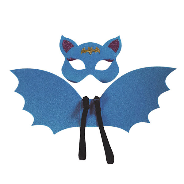 Halloween fest barn dekoration fladdermus vingar HalloweenEVA leksak Blue - 6-15 years old