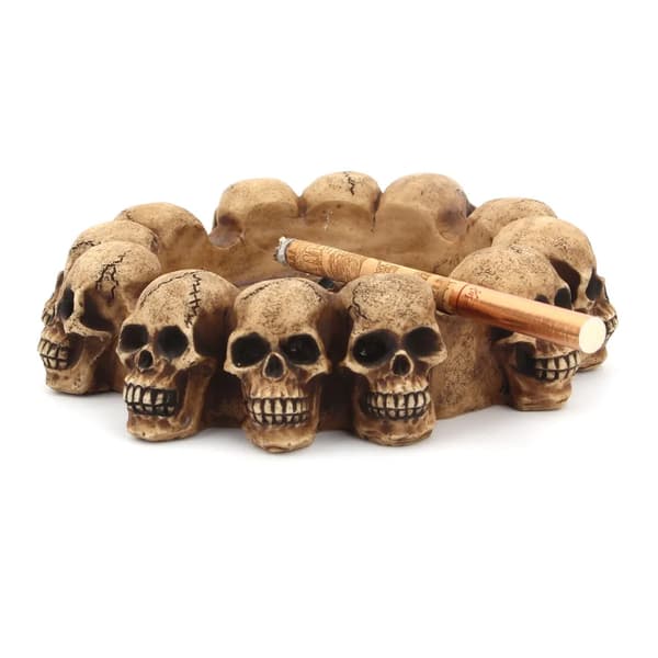 Skull Askfat Resin Rökning Set Kontorsdekorationer 1pc