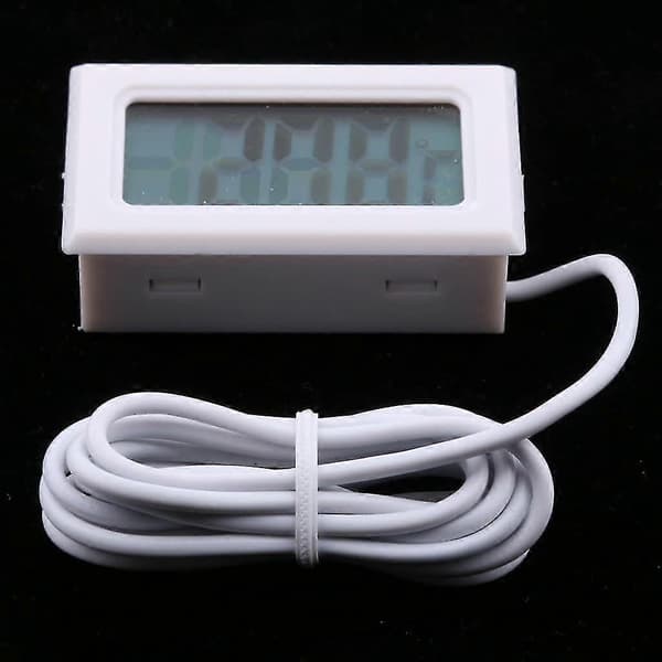 1 kpl digitaalinen LCD-vesilämpömittari, lämpötilamittari -50C~110C Valkoinen