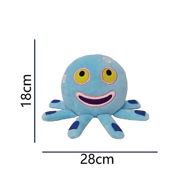 Plysch My Singing Monsters Leksak Mjuk stoppad docka Tecknad spel kringutrustning Kudde Dector Barn Födelsedagspresenter 22cm B