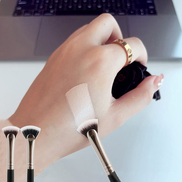 1 ST Fan Mascara Brush Fan Makeup Borste för Fransar Ögonfrans Brus A2