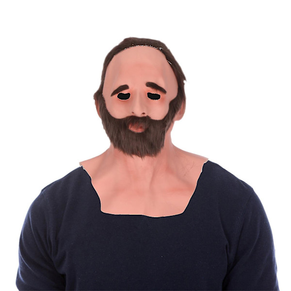Halloween Skräck Rolig Latex Hel Huvudbonad Rolig Skräck Mask Leksaker A