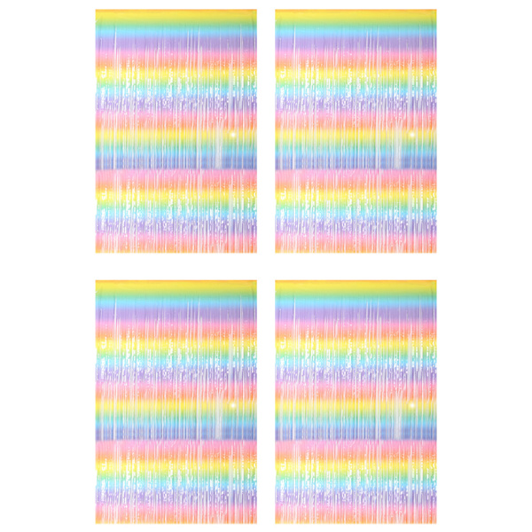 4 kpl sateenkaarihapsuverho, häät, syntymäpäivä, Gradient Light 2m