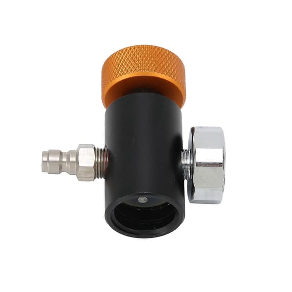 CO2 Cylinder Adapter Justerbar Sodavandsventil med 8 mm Han-hoved 3000psi Trykmåler