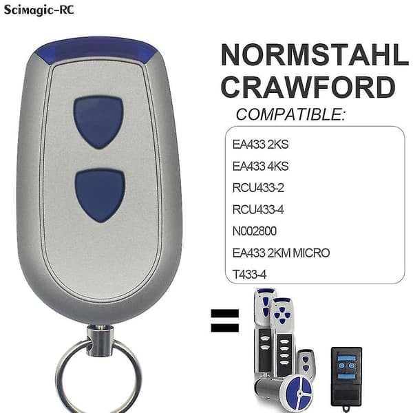 Normstahl Crawford Garage Fjärrkontroll Normstahl Ea433 Fjärrkontroll Garageport 43392mhz Rolling Code Ea433 2km 2 4ks Gate Control Style2