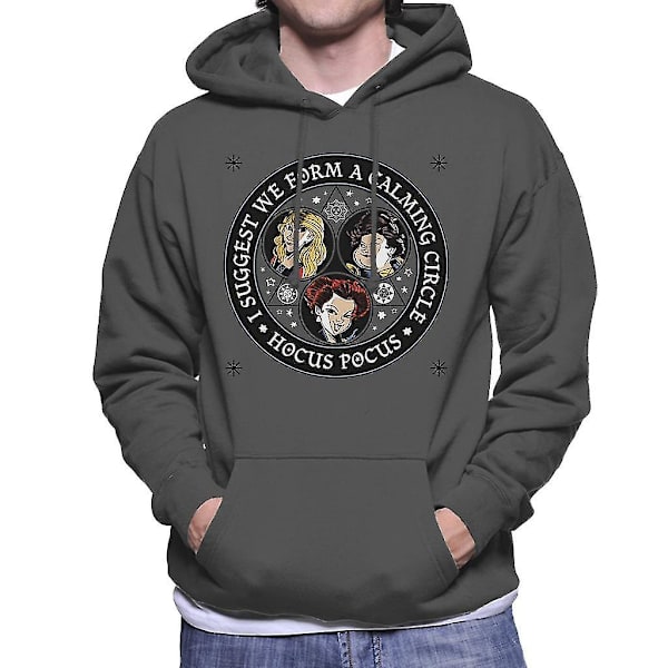 Disney Hocus Pocus Halloween Beroligende Sirkel Hettegenser for menn M