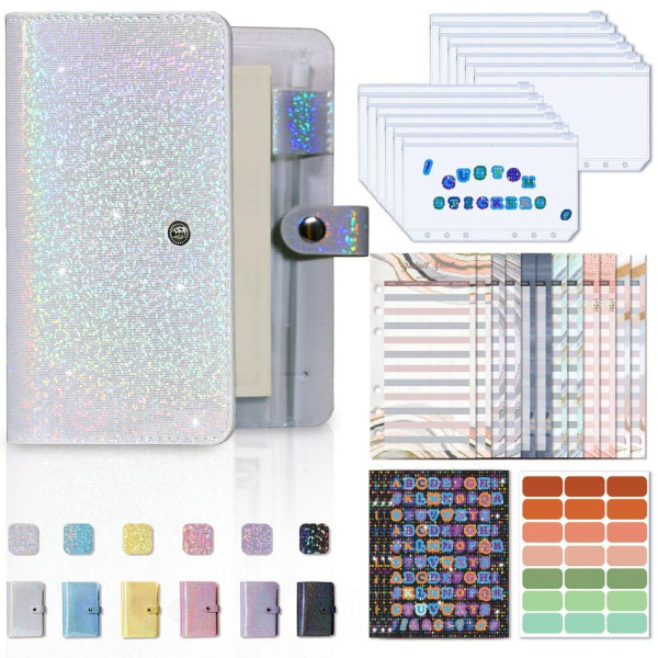 A6 Budsjettmappe Budsjett Organizer SØLV Silver