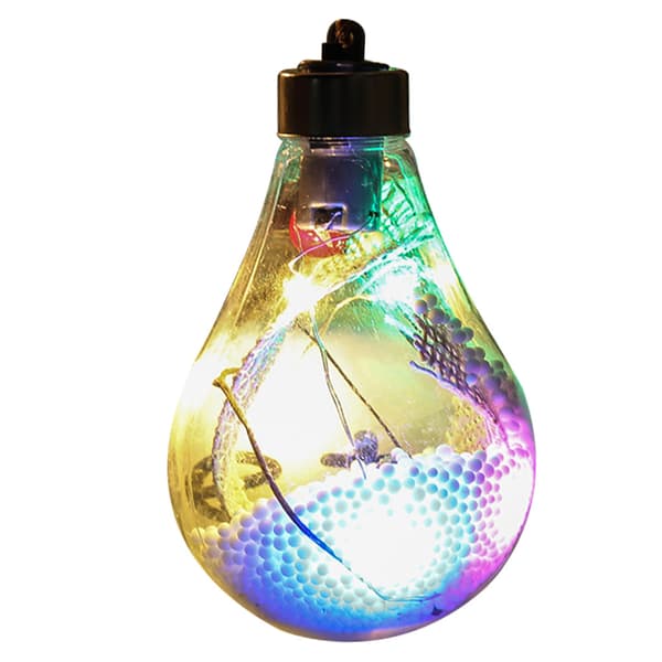 Christmas Led Transparent Julekule Juletrepynt style 4