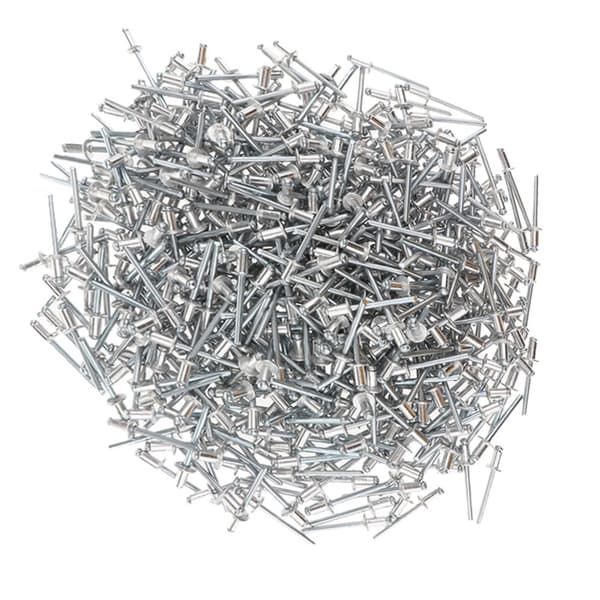 1000 PACK KUPPHUVUD POP ROSTFRITT STÅL ÖPPNA NITAR 2,4 mm 2,4x12 mm