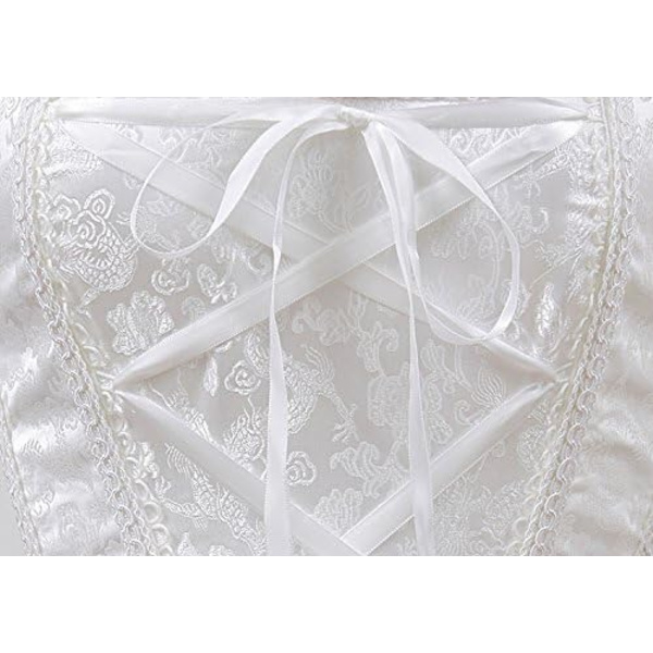 Korsetit naisille Overbust Bustier Top Gothic exy houlder 8108white S