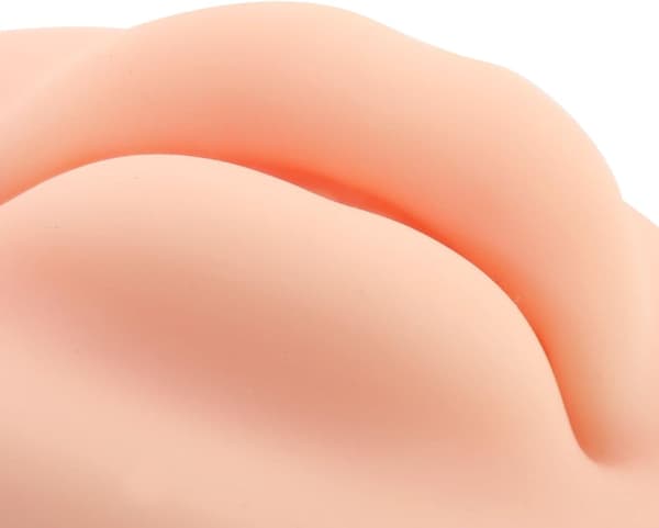 3D Open Mouth Silikon Läppar Öva Hud och Tänder Semi-Permanen