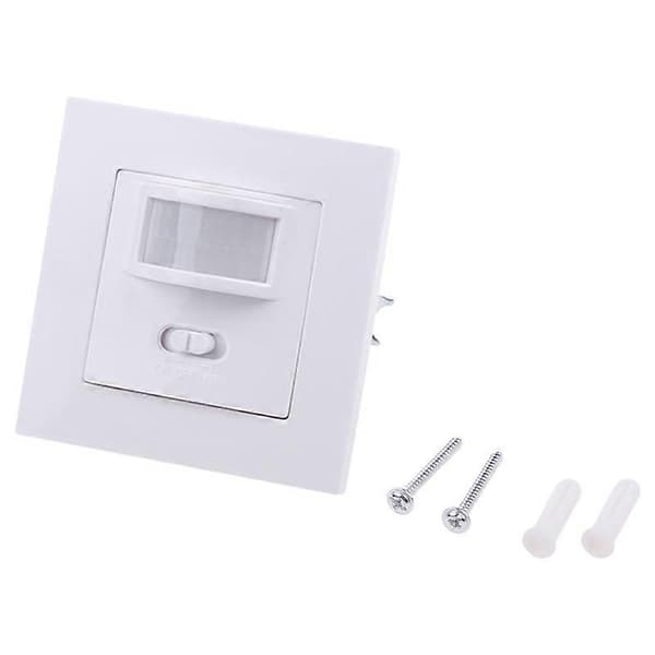 220-240V AC Veggmontert 9m Automatisk PIR Infrarød LED Bevegelsessensorbryter