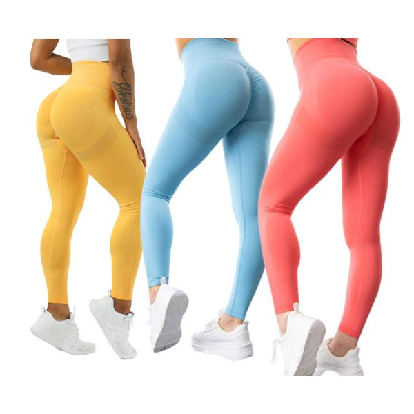 Gu Seamess Tights Leggings Gymshout  L yellow l