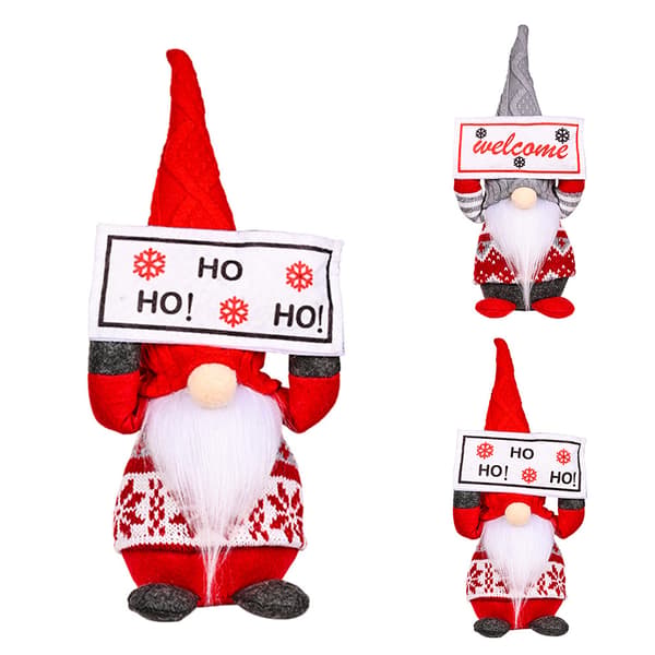 Julbräda plysch ansiktslös docka Gnome dvärg prydnadsdekor 1