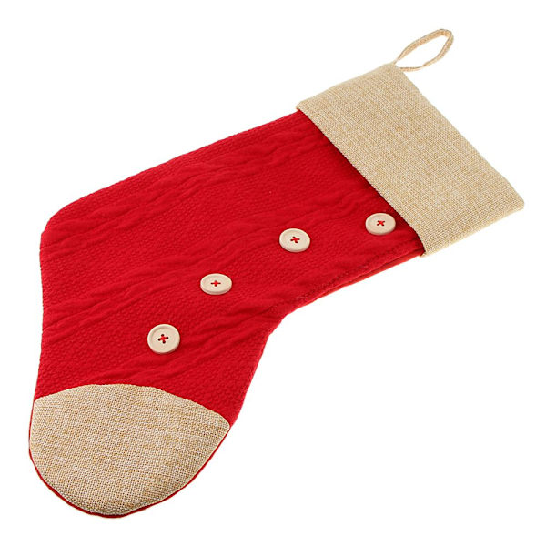 present-/godispåsar med julstrumpor för juldekorationer röd