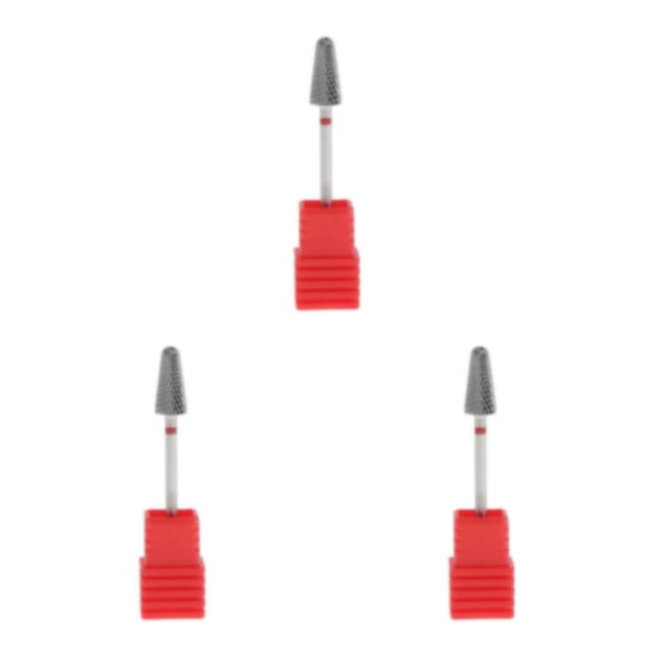 1/2/3/5 Tungsten Steel Nail Drill Bit Sliphuvud Nail Art Gel Type C 51 mm 3Set