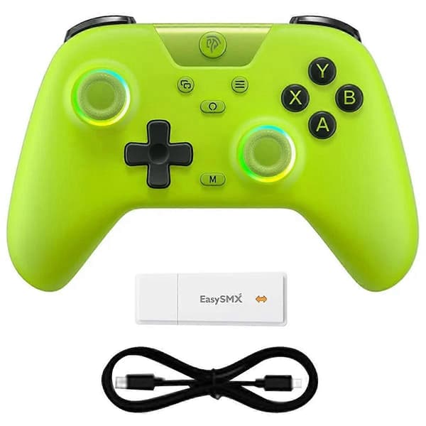 X05 Bluetooth Gaming RGB-kontroll kompatibel med PC/telefon/Switch/Steam Gamer Grön