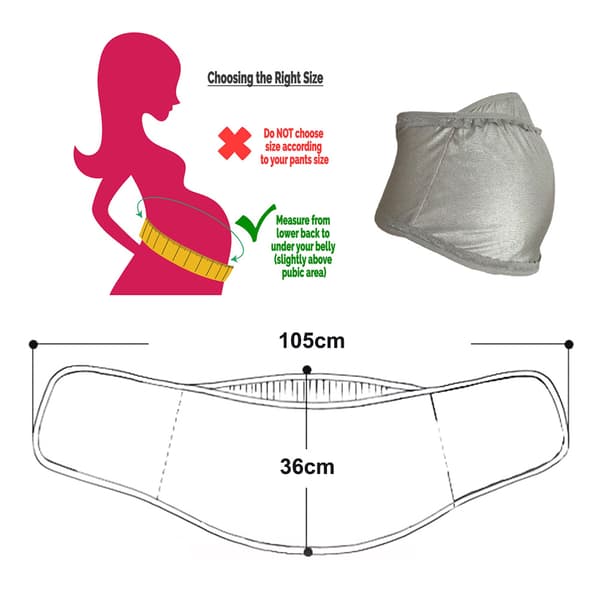 Strålingsbeskyttelse Baby Belly Band til Graviditet