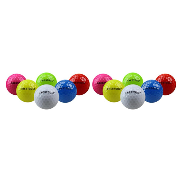 1/2 Dusin Sports LED Golfballer Gløder I Mørket Nattlys 2PCS