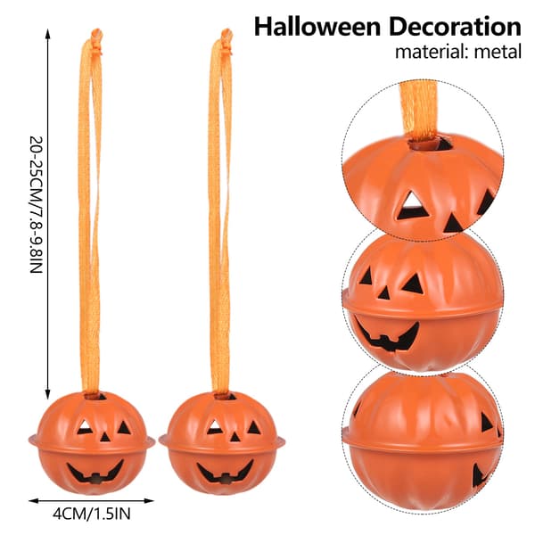 5st 10st Halloween Pumpa Bells Träddekorationer Hängande 10PCS