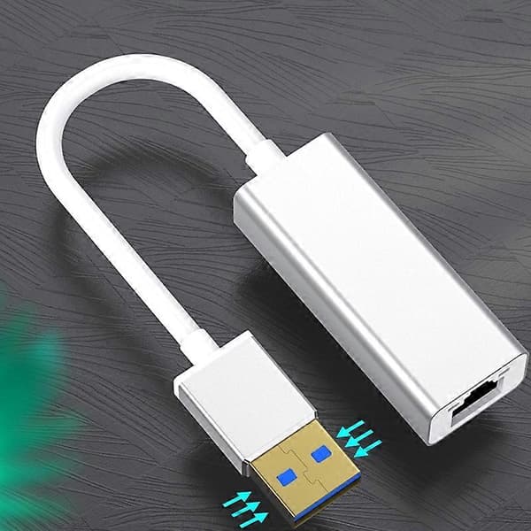 Ethernetadapter Anslutningsbar Höghastighets Bärbar USB 3.0 till 2.5 Gbps LAN Internetkabelomvandlare för Dator
