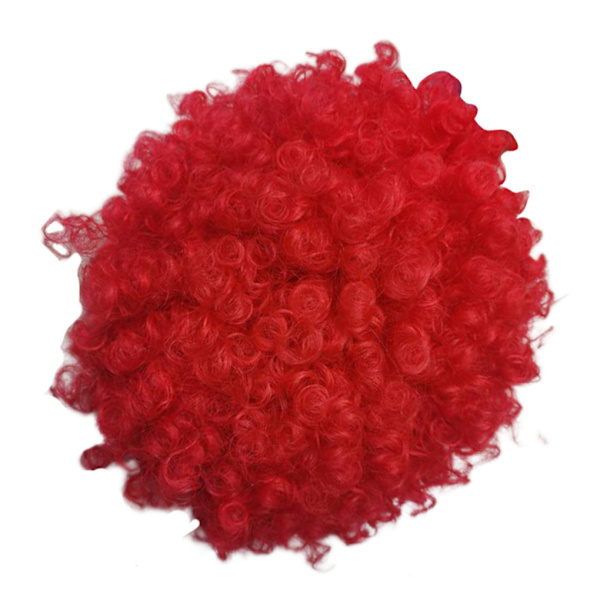 Hår färgglada peruker Clown Cosplay Masquerade Frisyr Halloween bright red