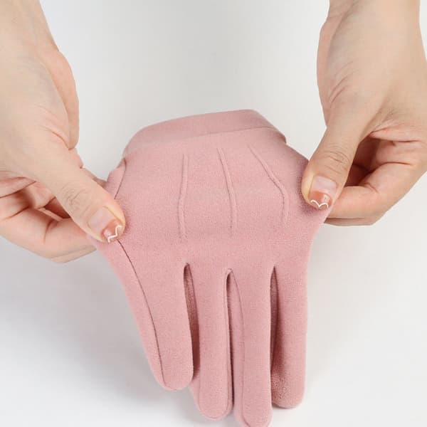 Rosa sykkelhansker for kvinner, varme sportshansker