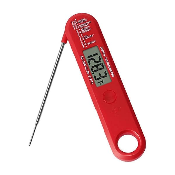 Vikbar kötttermometer Digital snabbläsande kötttermometer för grillning och matlagning för kök utomhus, BBQ, bageri