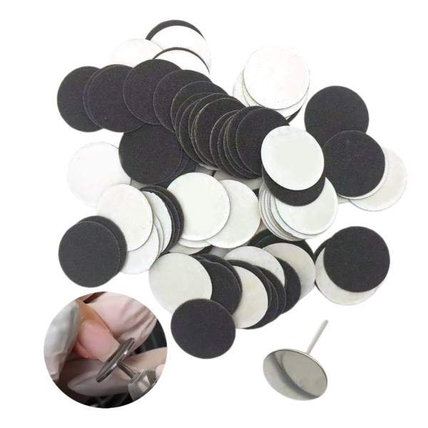 1/2/3/5 Sähköisen jalkaraspin vaihtotyynyt tehokas ja 25mm 150Grit 100 pcs 1 Pc