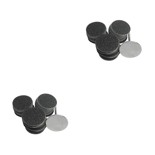 1/2/3/5 Sähköisen jalkaraspin vaihtotyynyt tehokas ja 35mm 80Grit 50 pcs 2PCS