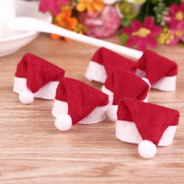 20-60 stk Mini Julehat Lollipop Lollypop Julemand Cap Wrap Julefest Dec 20PCS