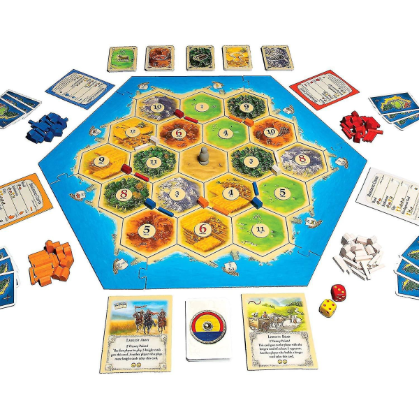 Catan Board Game (base Game) Family Board Game Board Game For Adults And Family Board Game Ages 10+ For 3 To 4 Players