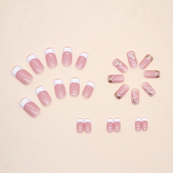 24st False Nails Långa Naglar Fake Nails Ballerina Akryl Fake Na