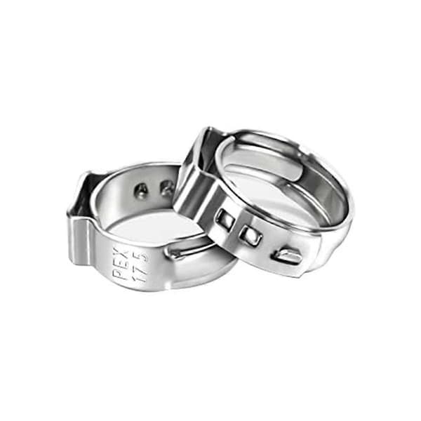 1/2 tomme PEX Cinch Klemring, Cinch Crimp Klemring, Enkeltøre Slangeklemme til PEX Fitting Forbindelser, 120 STK