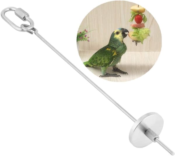 Papegojleksak, Papegojmat spett Frukt Grönsaker Kött Matpinne Ho