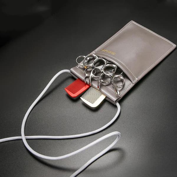 1/2 saksepose PU-læder med justerbar skulderrem Grey 1 Pc