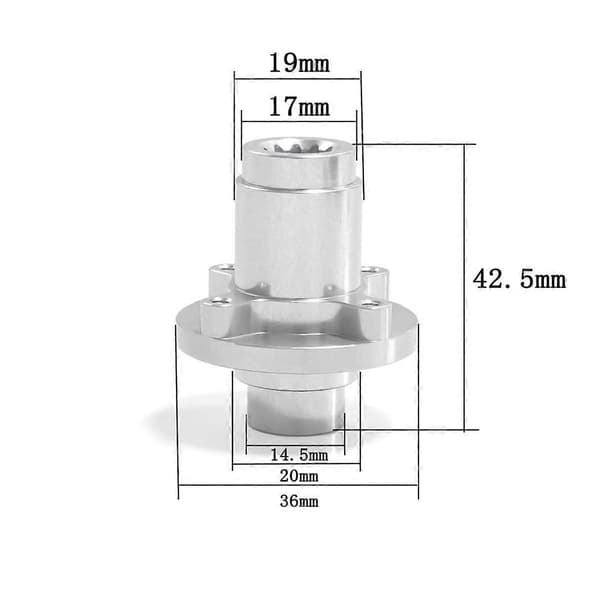 RC CNC 7075 aluminiumlegering rett aksel foran, midten og bak for 6S 8S XRT Universal