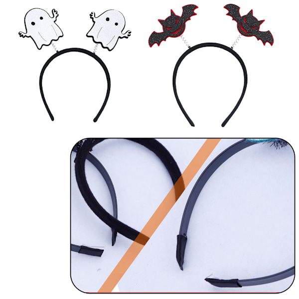 Halloween Edderkop Spøgelse Græskar Hårbøjle Djævel Pandebånd style 2