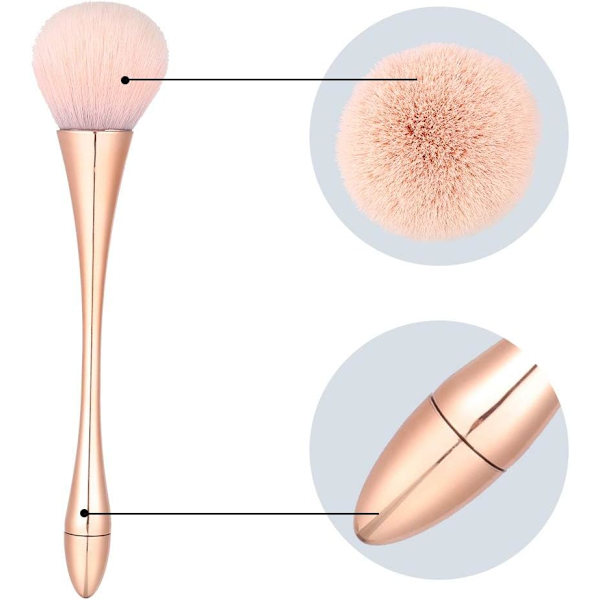 2 stk. løs pudder makeupbørste, foundationbørste
