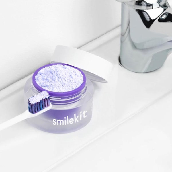 Hismile V34-Color Corrector Powder, Lila Tandblekning, Toot